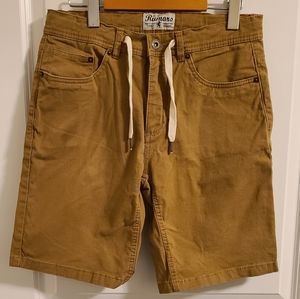 Rumors tan khaki shorts with drawstring